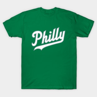 Philly Script - Green T-Shirt